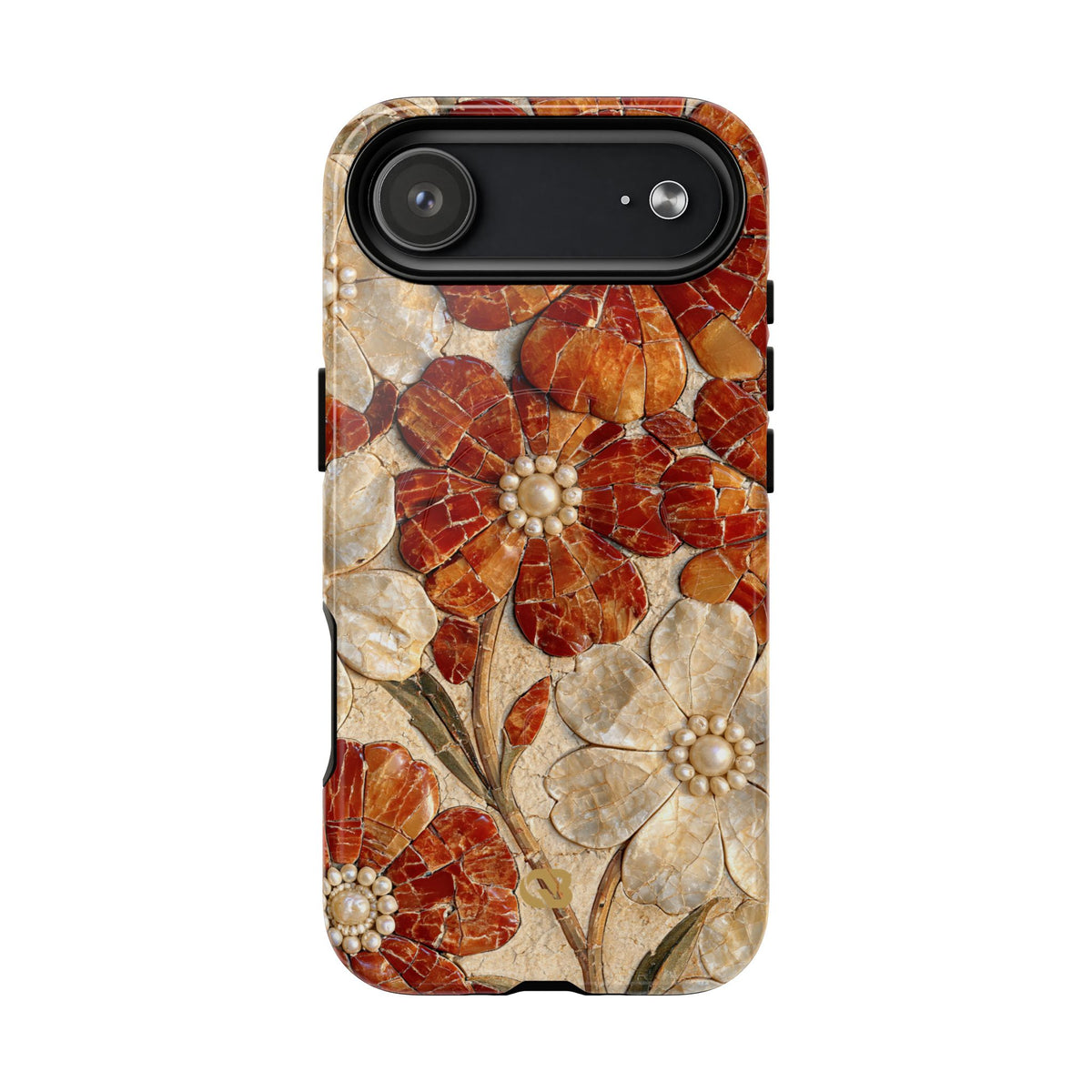 Carnelian Pearl Bloom · Tough 2.0 Magnetic Phone Case for iPhone · Orange