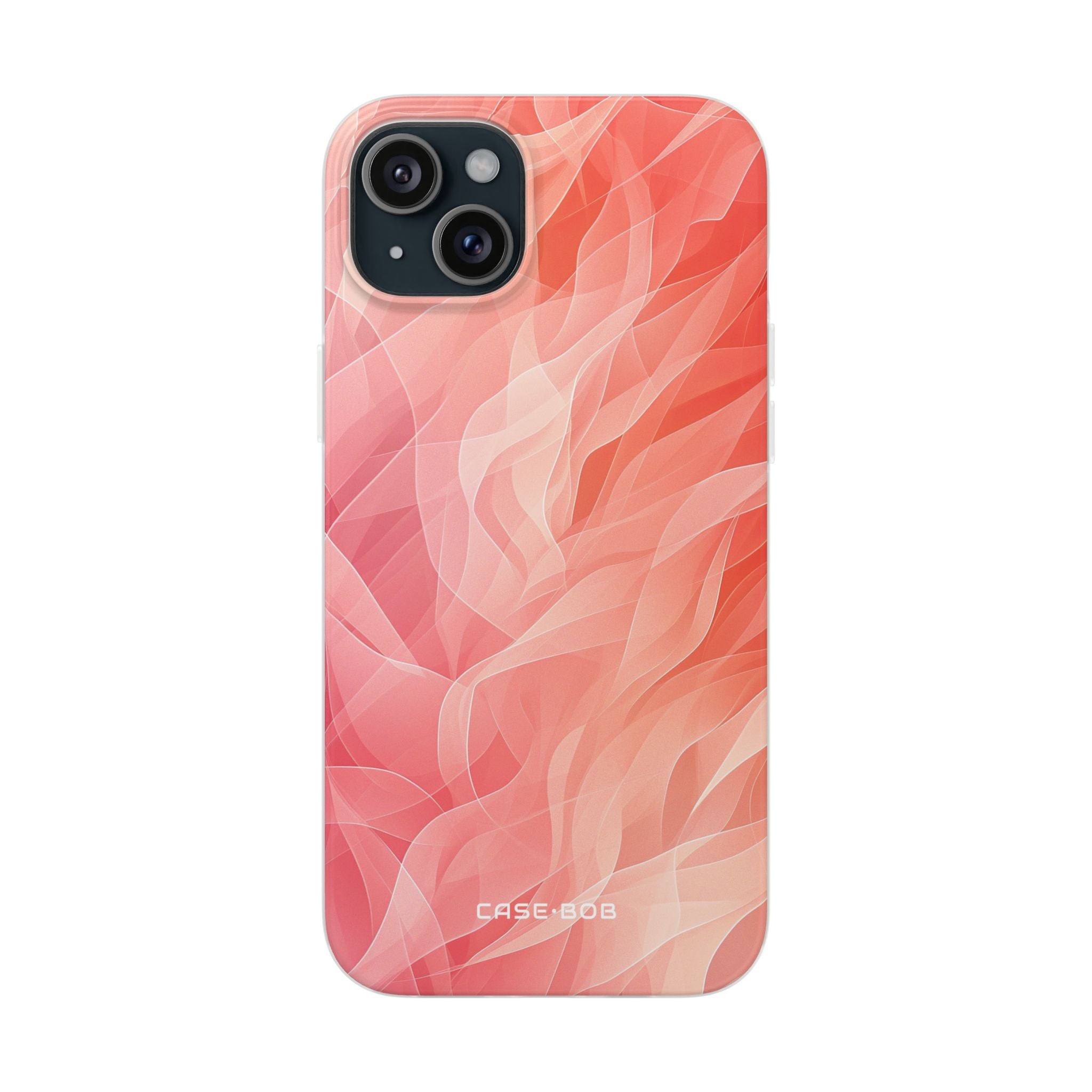Peach Wave Drift iPhone 15 Plus Case - Soft