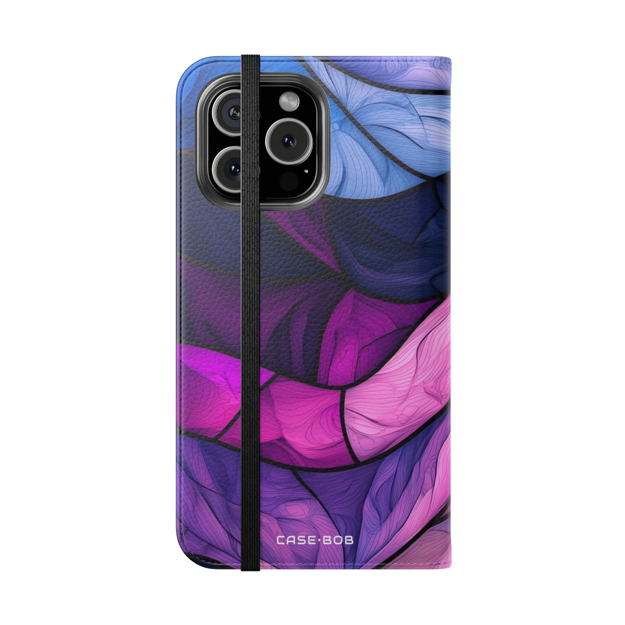 Purple Wavewood - iPhone 16 Max Case - Wallet