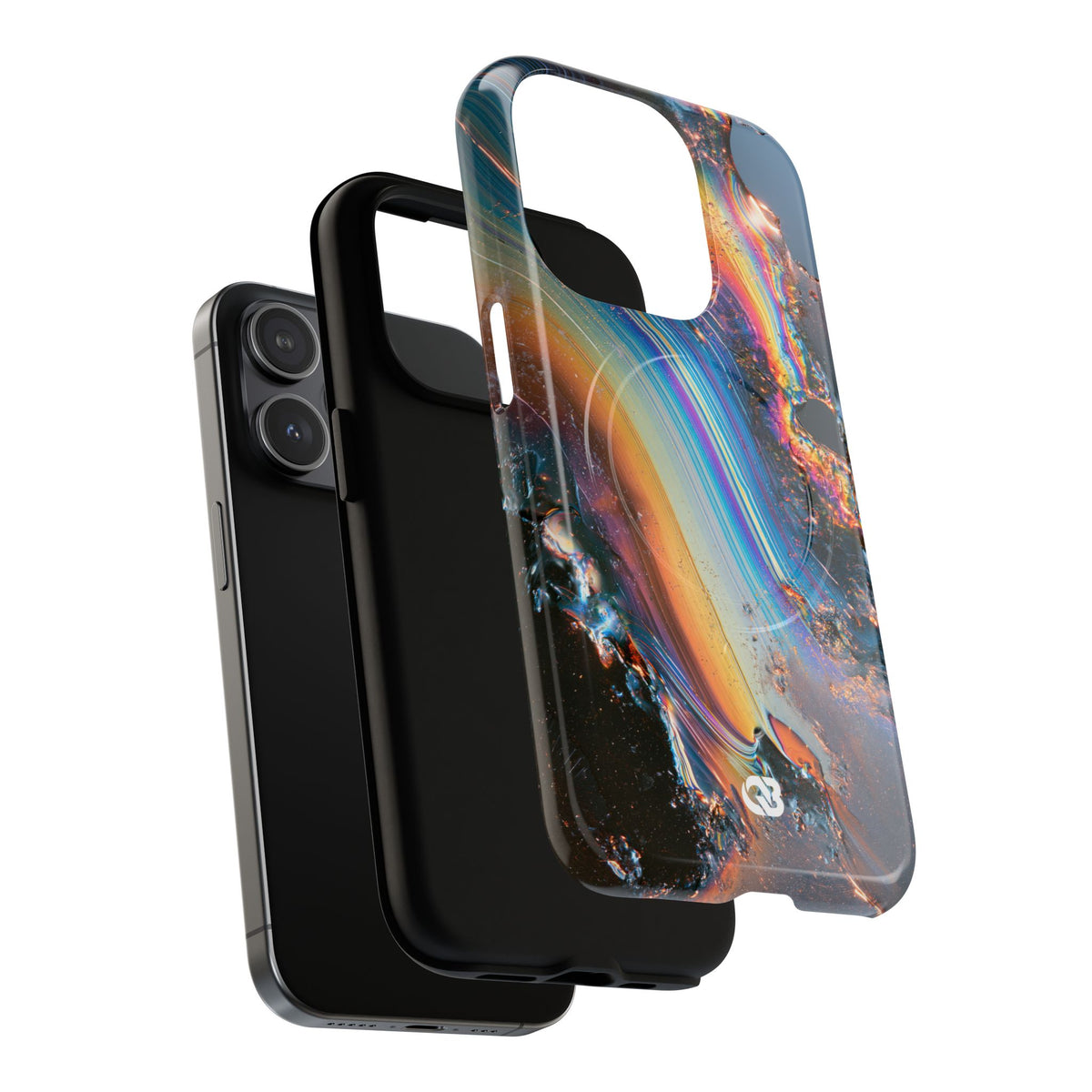 Prismatic Aura Flow · Tough 2.0 Magnetic Phone Case for iPhone · Blue