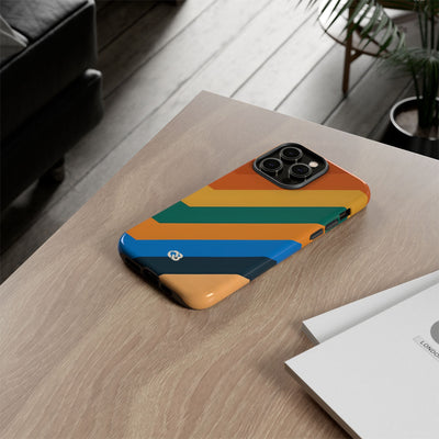 Retro Ridge Lines · Tough Hoesje voor iPhone