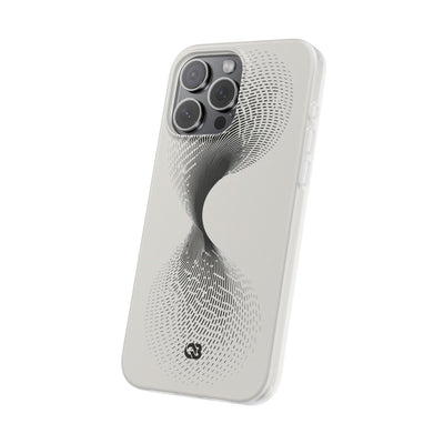 White Lite Phone Case for iPhone - Linear Torsion Grid