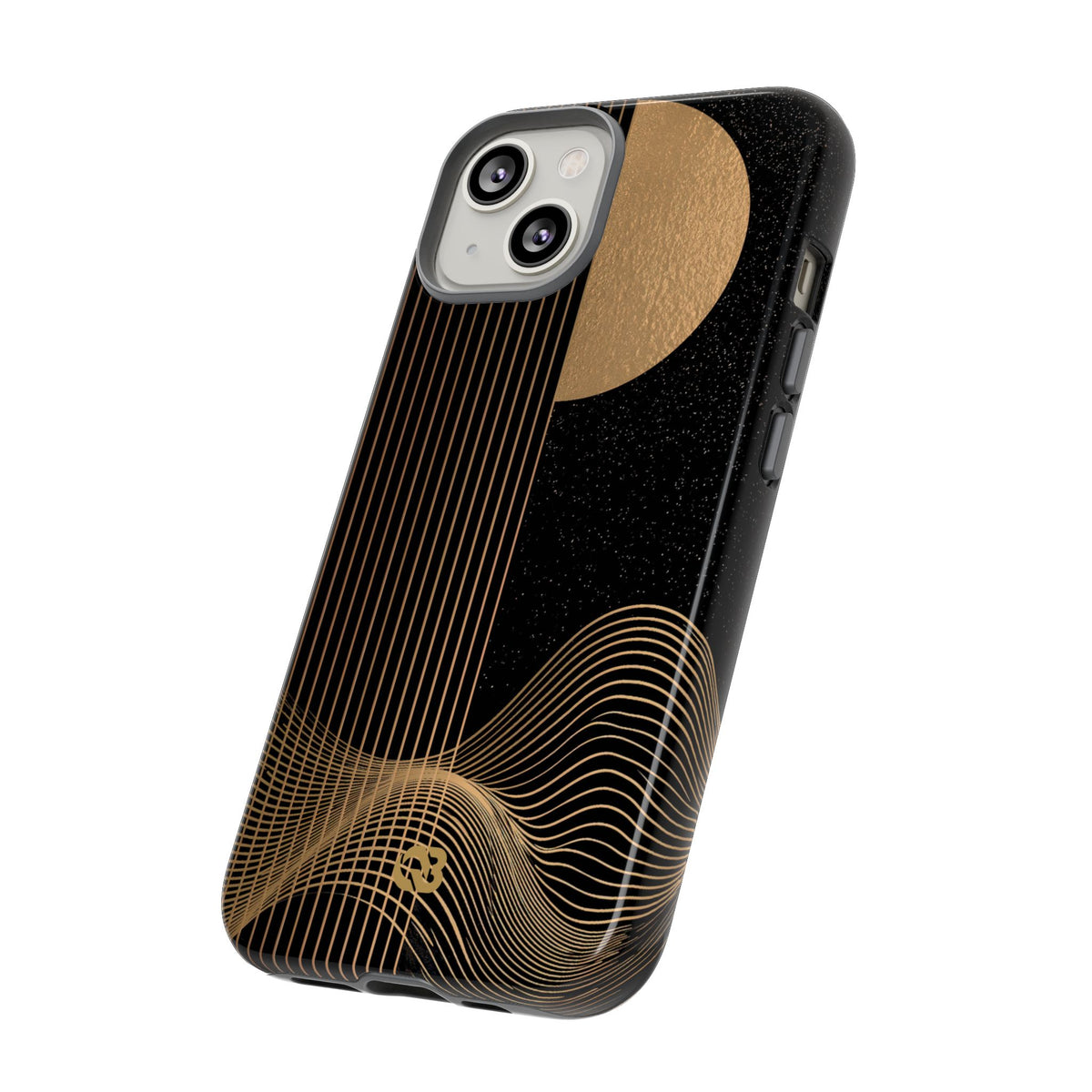 Lunar Topo Horizon · Tough Phone Case for iPhone · Black
