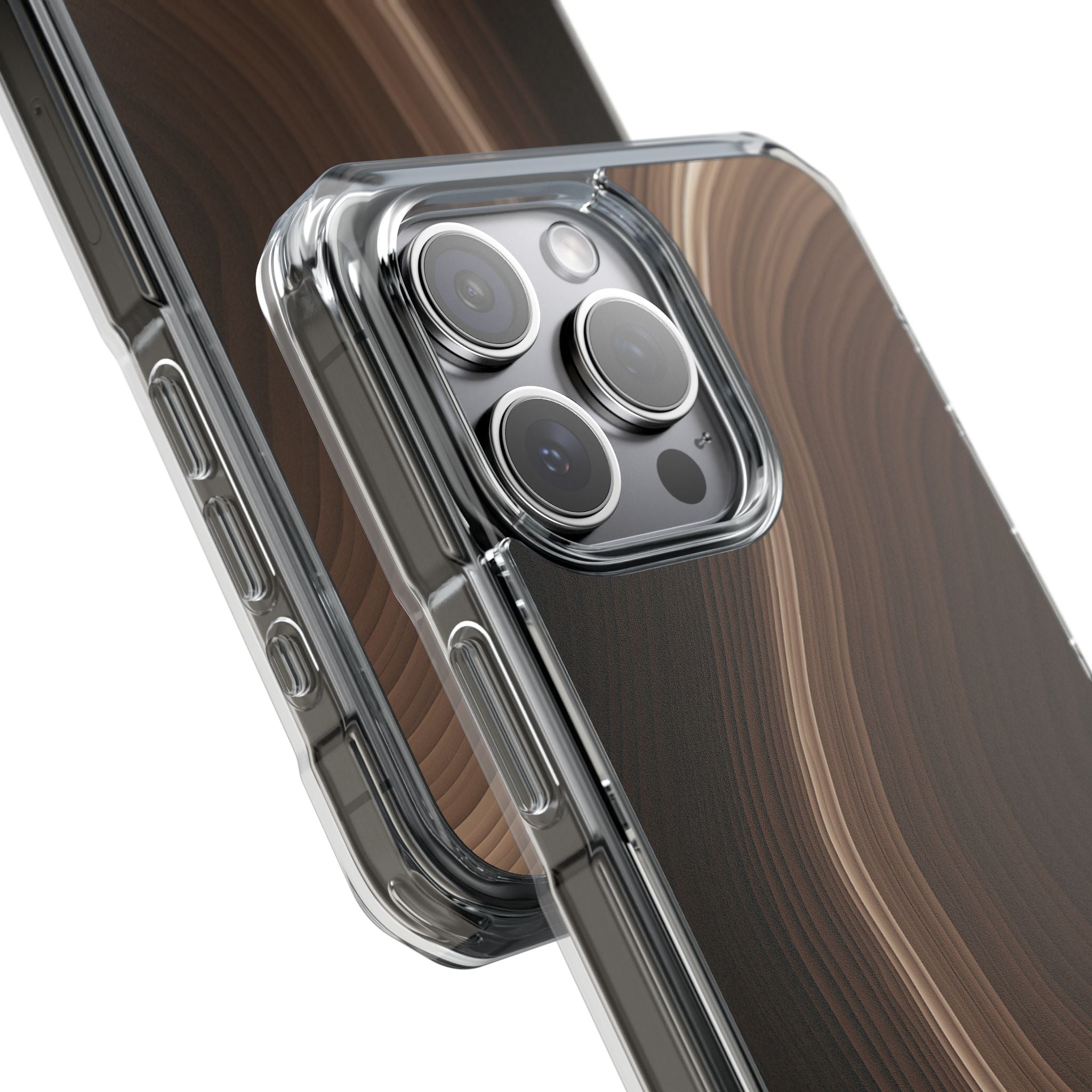 Brown Impact MagSafe Phone Case for iPhone - Bronzed Canyon Relief