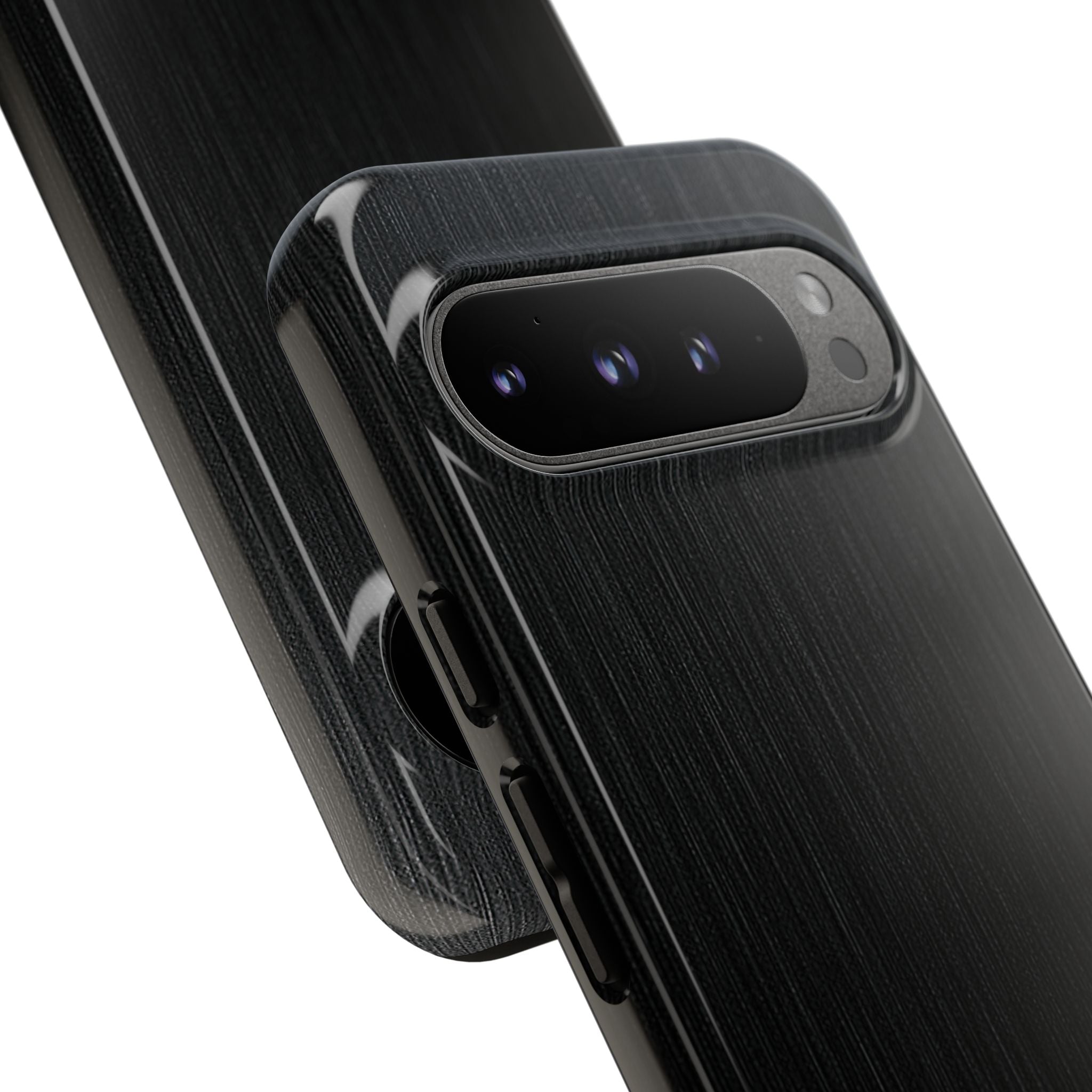 Black Tough Phone Case for Google Pixel - Brushed Obsidian Slate