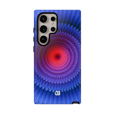 Radial Spectrum Bloom · Tough Phone Case for Samsung · Blue