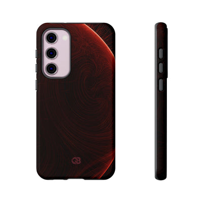 Red Tough Phone Case for Samsung - Crimson Flare Flux
