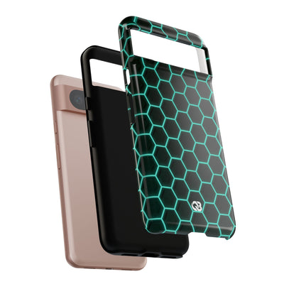 Neon Hex Spectrum · Tough Phone Case for Pixel ·  Teal