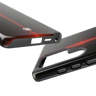 Red Tough Phone Case for Samsung - Crimson Flare Vector