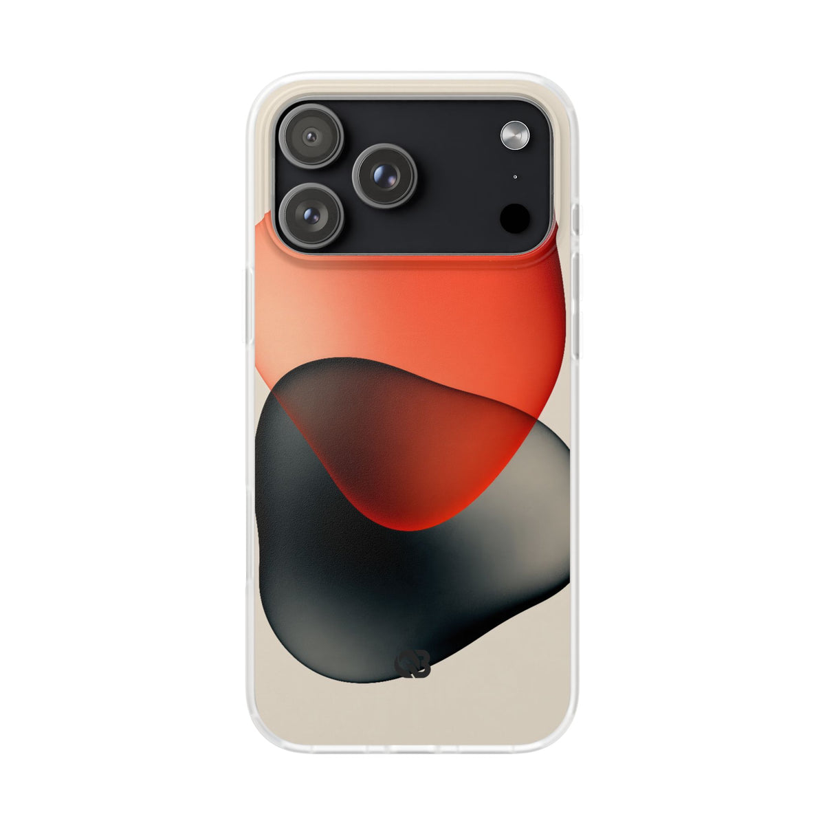 Translucent Crimson Form · Lite Phone Case for iPhone ·  Red