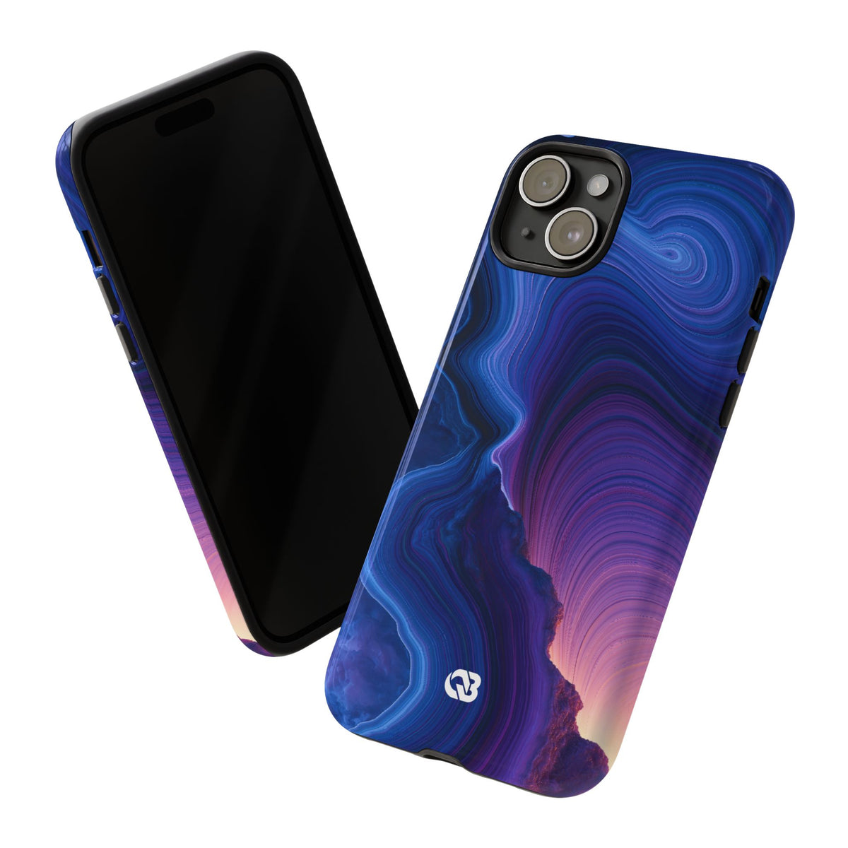 Radiant Strata · Tough Phone Case for iPhone · Blue