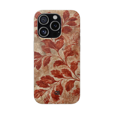 Terracotta Botanical Fresco · Lite Phone Case for iPhone ·  Red