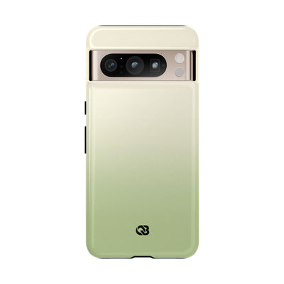 Green Tough Phone Case for Google Pixel - Bone Sage Fade