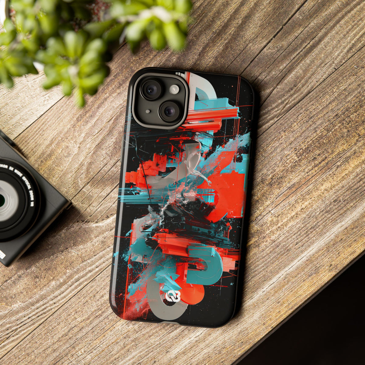 Fragmented Cyber Core · Tough Phone Case for iPhone · Black