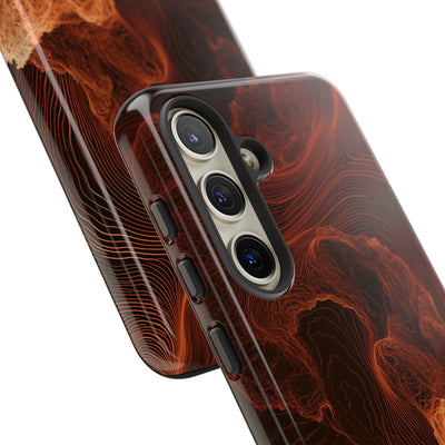 Amber Filament · Tough Phone Case for Samsung · Orange