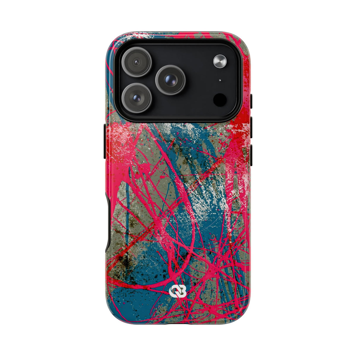 Neon Static Drip · Tough 2.0 Magnetic Phone Case for iPhone · Pink