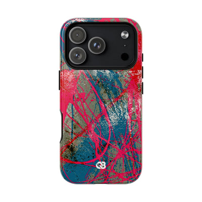 Neon Static Drip · Tough 2.0 Magnetic Phone Case for iPhone · Pink