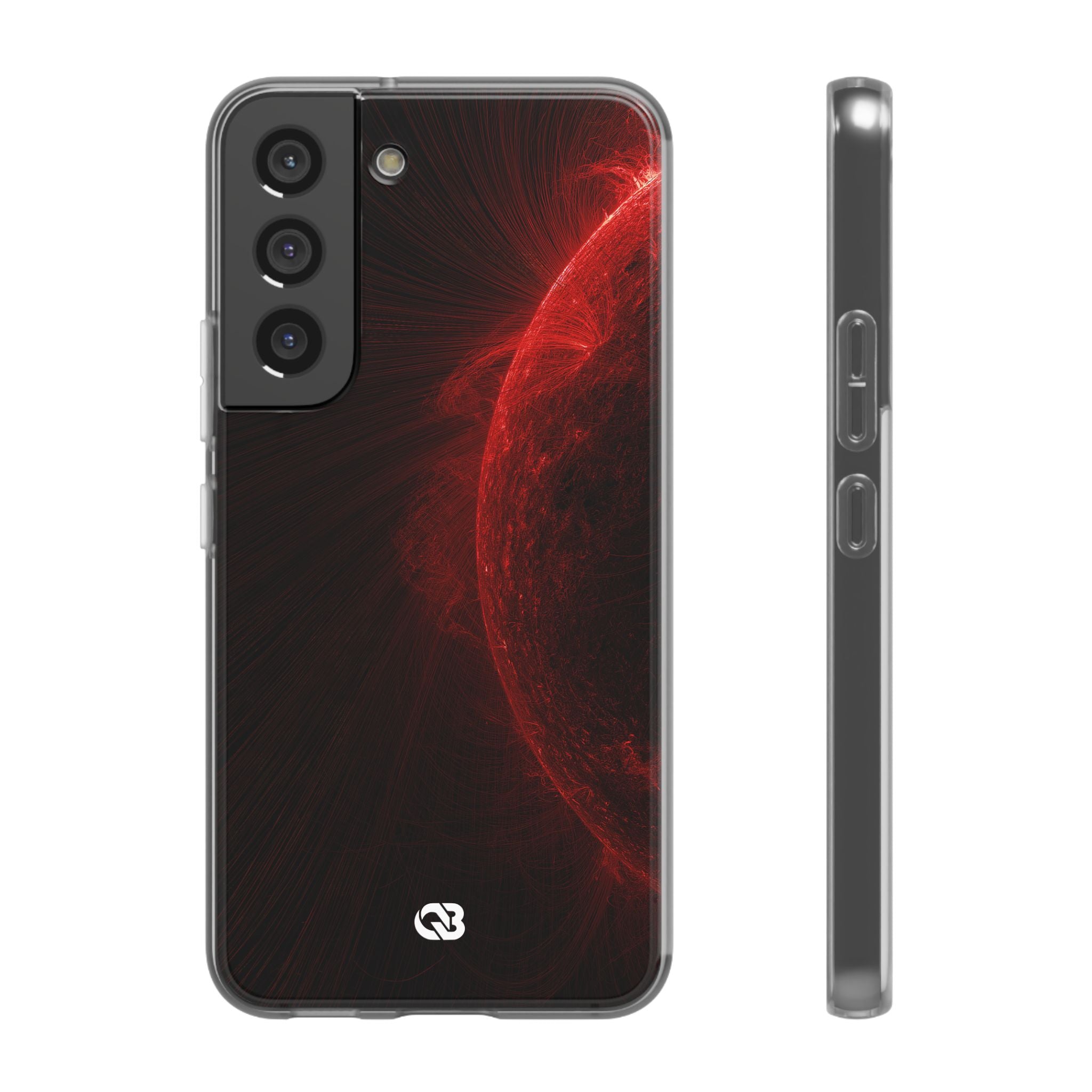 Red Lite Phone Case for Samsung - Solar Crimson Flare