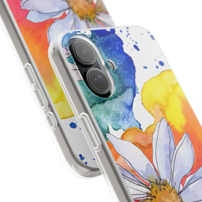 Vivid Bloom Splatter · Soft Custodia per iPhone