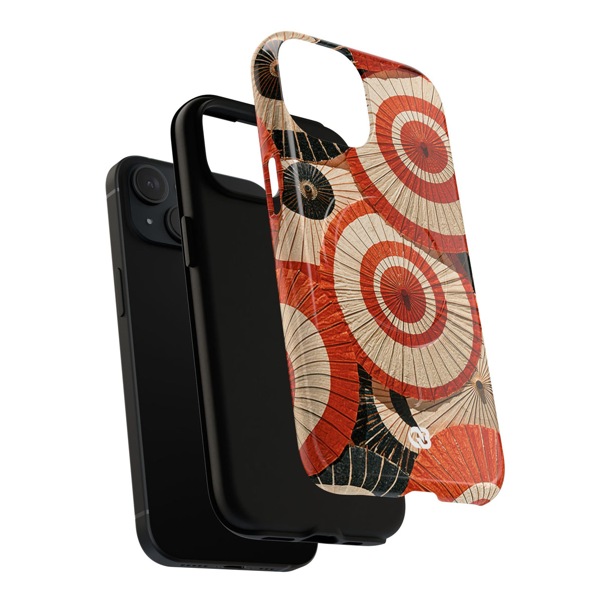 Vermilion Wagasa Motif · Tough 2.0 Magnetic Phone Case for iPhone · Red