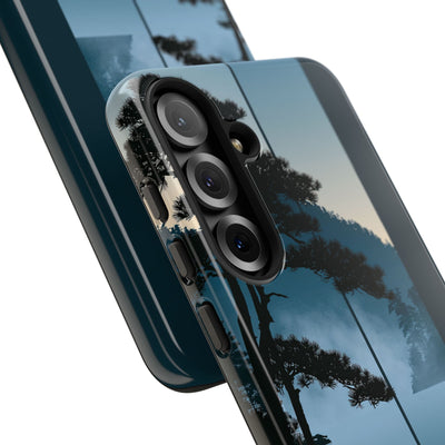 Blue Tough Phone Case for Samsung - Kyoto Mist Pine