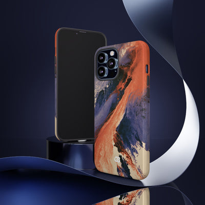 Solar Aura Drift · Tough Phone Case for iPhone · Orange