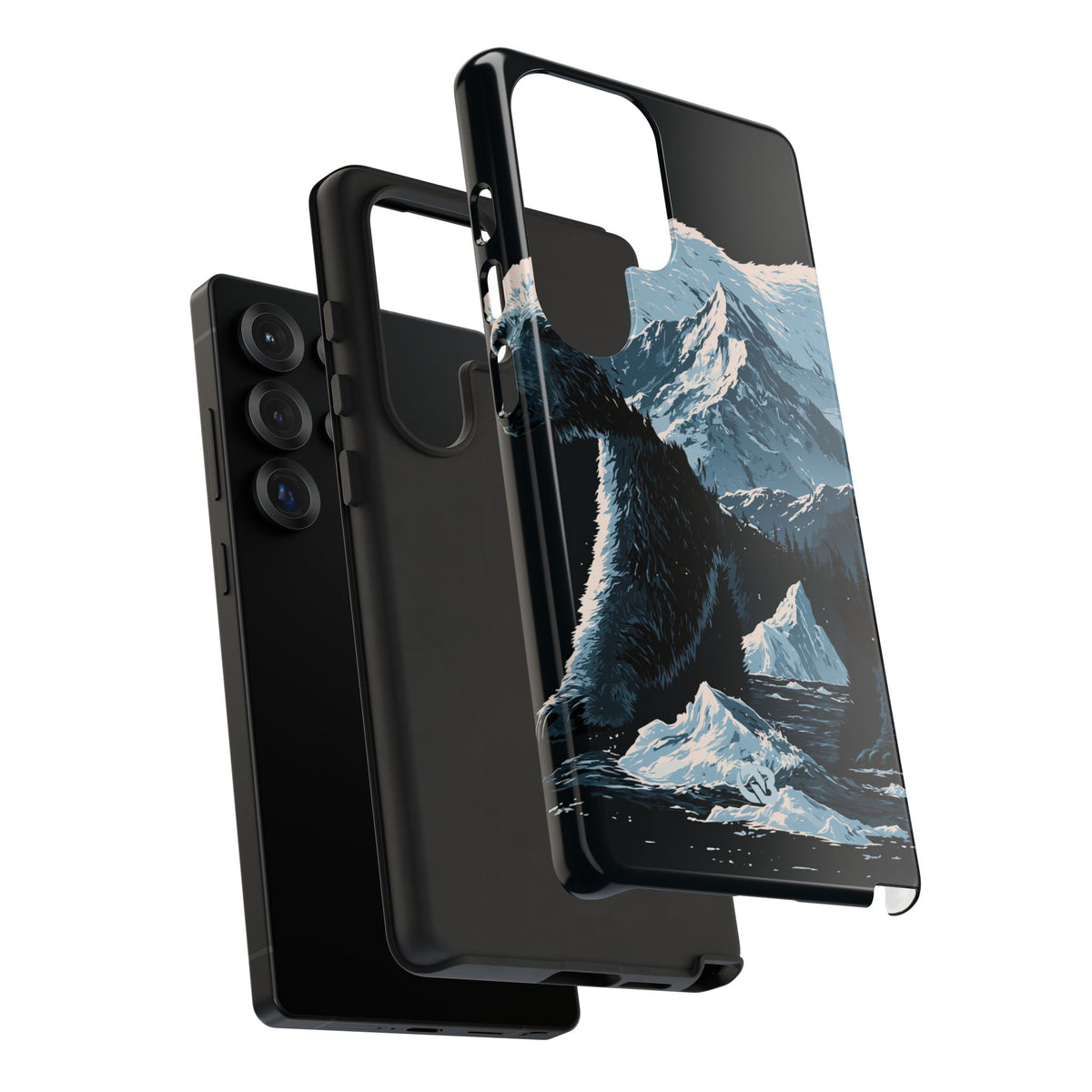 Nordic Arctic Bear · Tough Phone Case for Samsung · Black