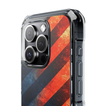 Diagonal Stripes Blaze iPhone 15 Pro Cover - Impact