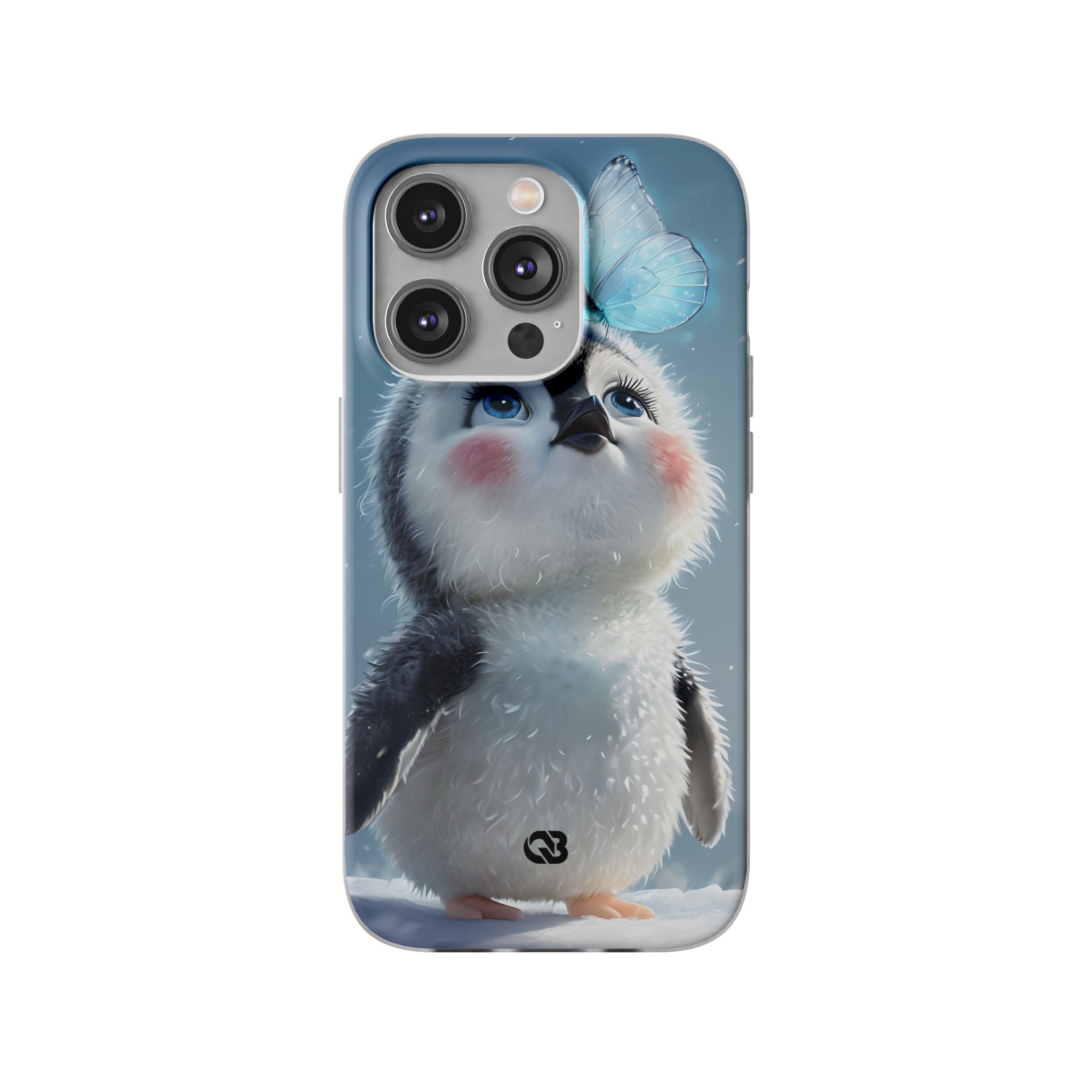 Frosty Penguin Glow · Soft Phone Case for iPhone