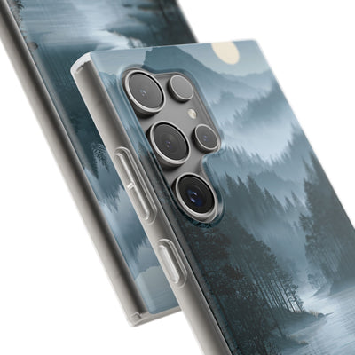 Silent Nordic Fjord · Lite Phone Case for Samsung · Blue