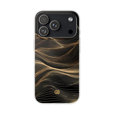 Black Lite Phone Case for iPhone - Copper Topo Ridge