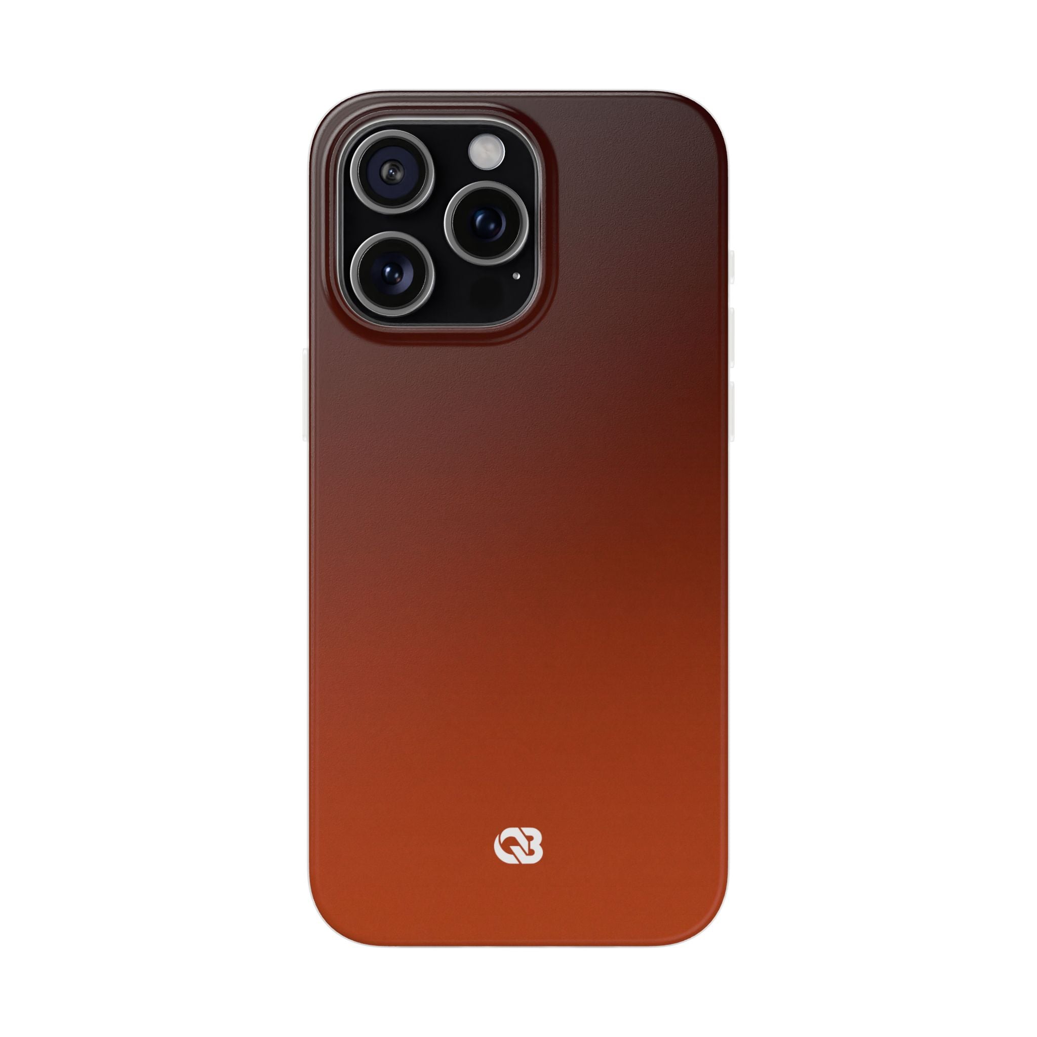 Orange Lite Phone Case for iPhone - Obsidian Ember Fade