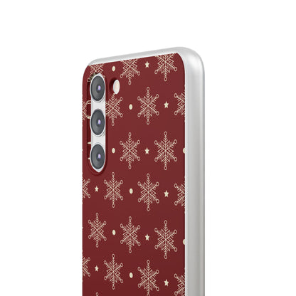 Creme Schneeflocke Crimson Samsung S23 Plus Case - Soft