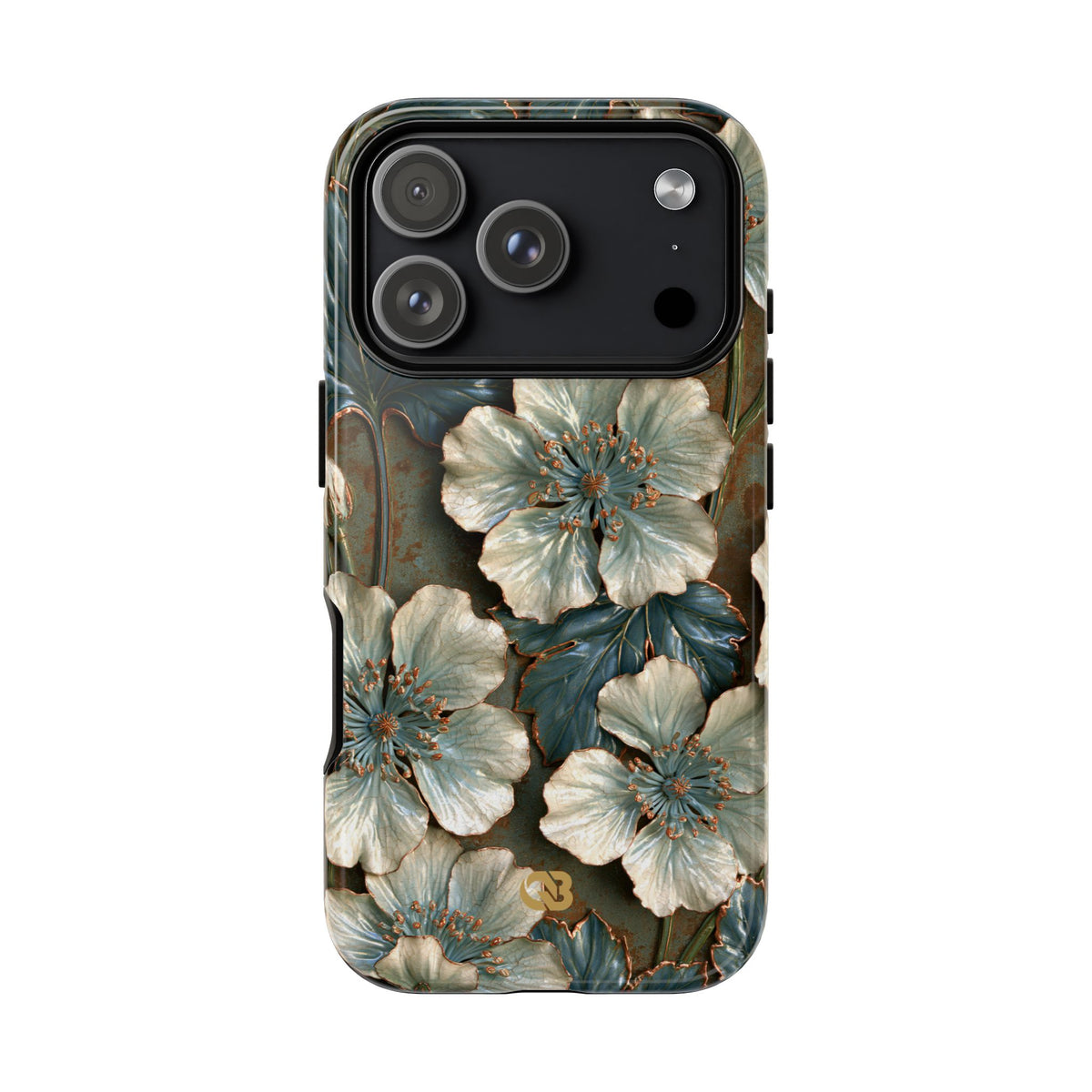 Gilded Blossom Reverie · Tough Phone Case for iPhone · Teal