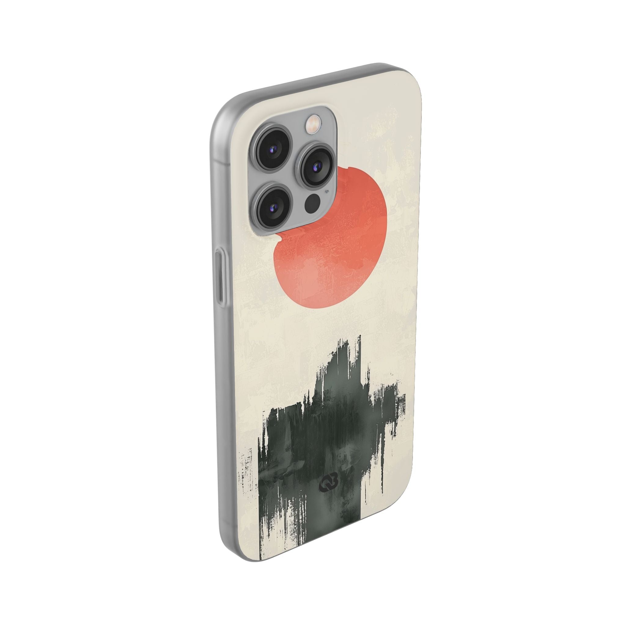 Crimson Sun Strokes · Soft Phone Case for iPhone