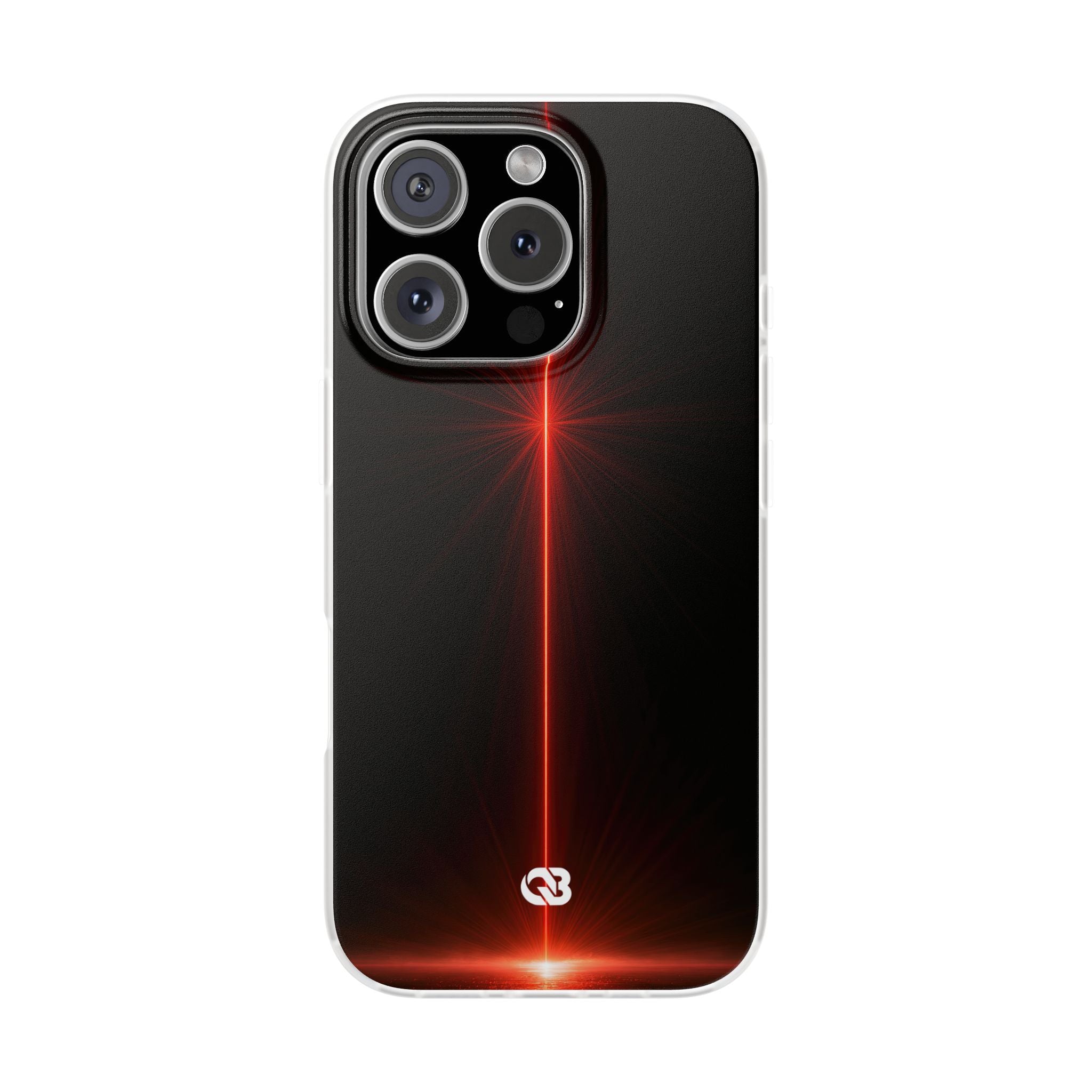 Red Lite Phone Case for iPhone - Crimson Flare Vector