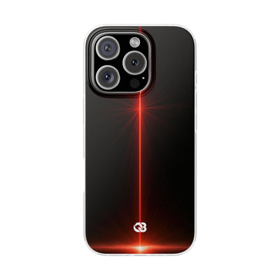 Red Lite Phone Case for iPhone - Crimson Flare Vector