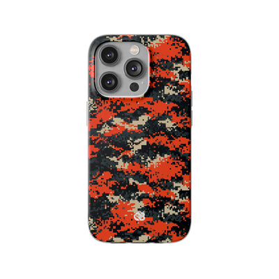 Signal Pixel Camo · Lite Phone Case for iPhone ·  Orange