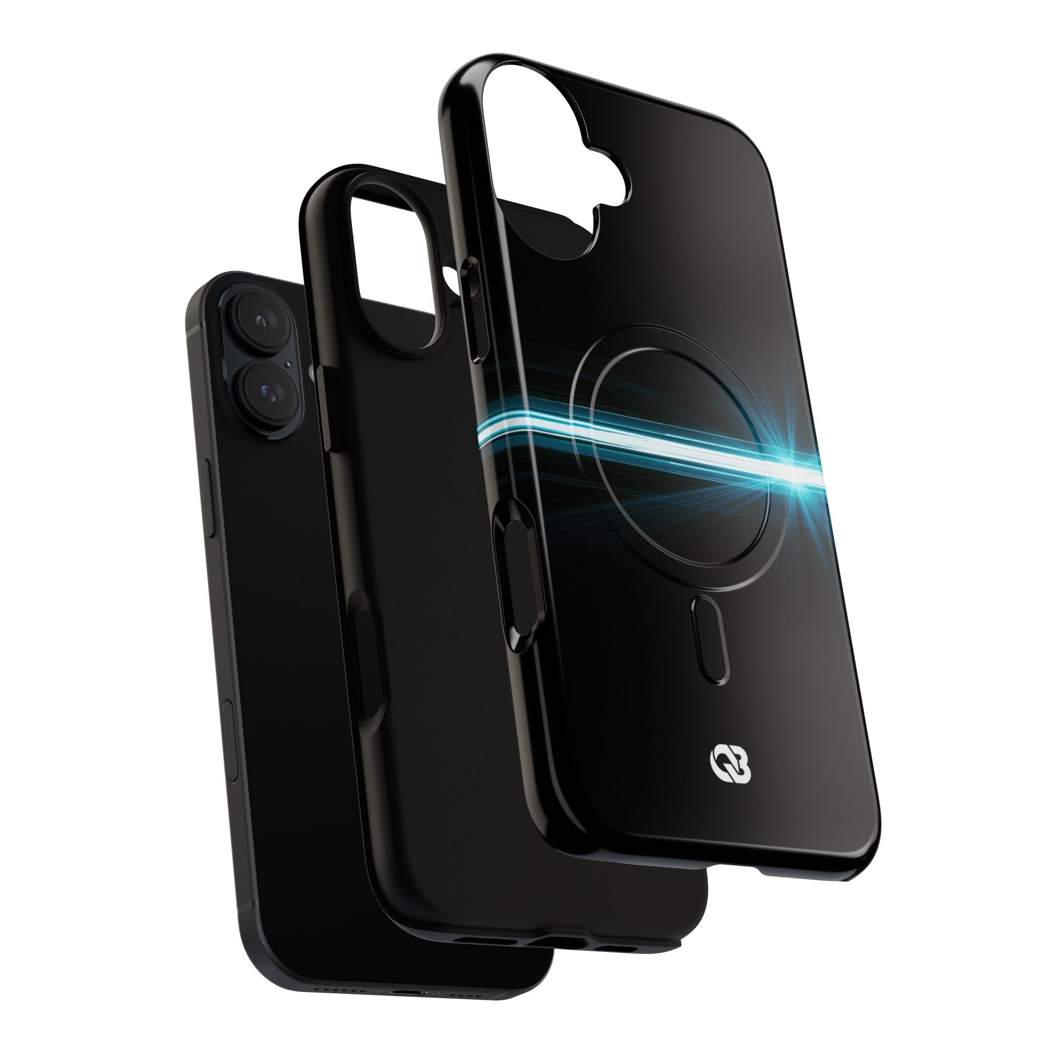 Blue Tough 2.0 Magsafe Phone Case for iPhone - Electric Cyan Ray