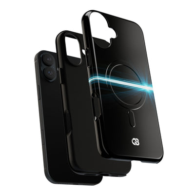Blue Tough 2.0 Magsafe Phone Case for iPhone - Electric Cyan Ray