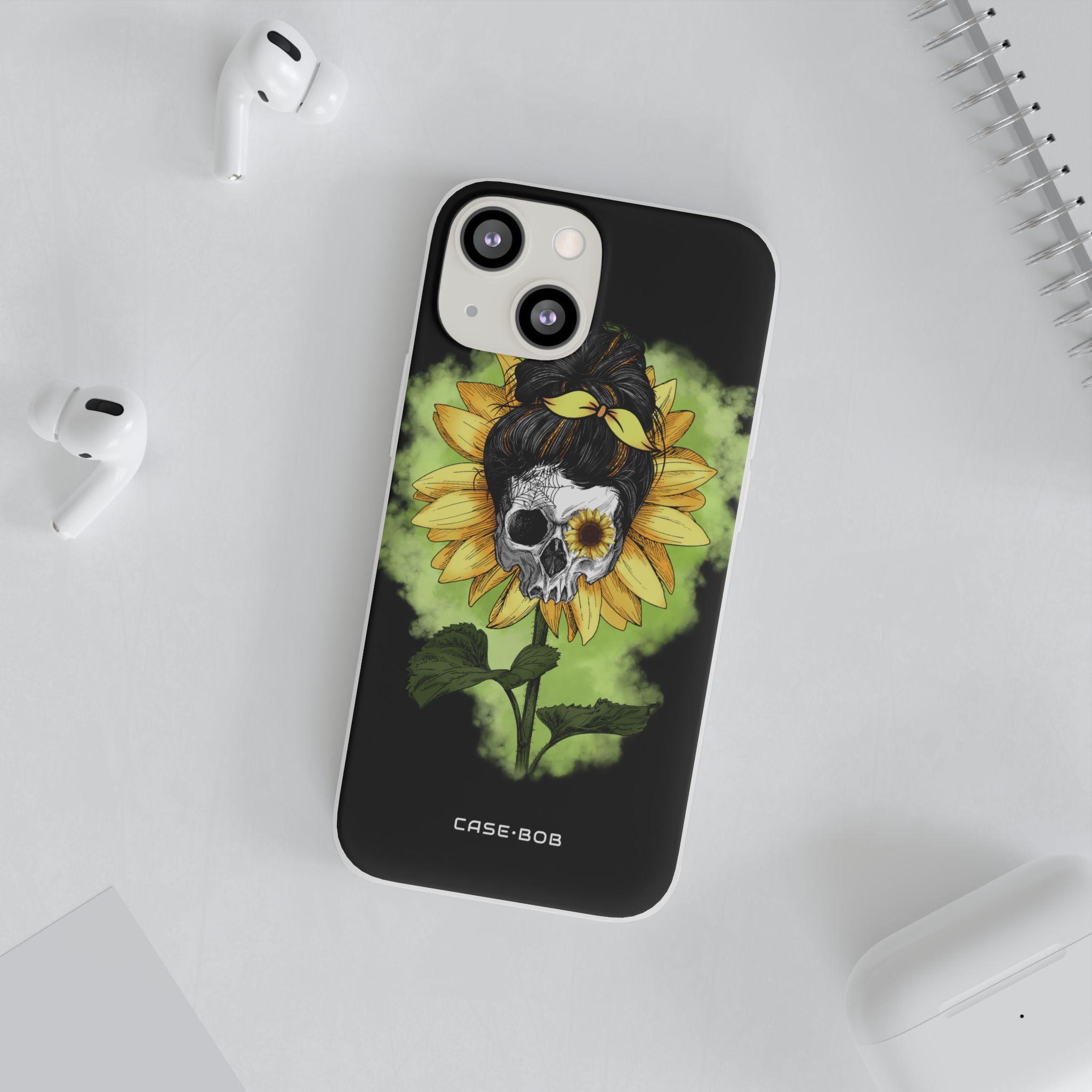 Solhovedskalle iPhone 13 mini Cover - Blød