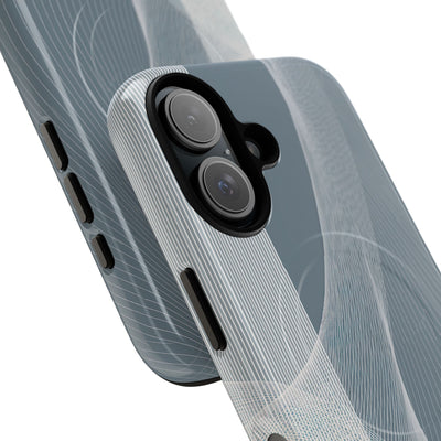 Grey Tough 2.0 Magsafe Phone Case for iPhone - Slate Mesh Horizon