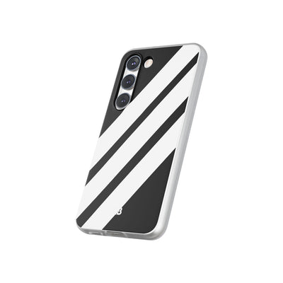 Obsidian White Bars · Soft Phone Case for Samsung