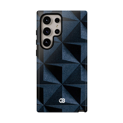 Blue Tough Phone Case for Samsung - Indigo Basalt Facets