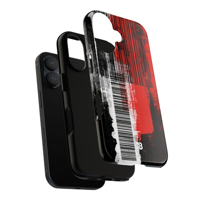 Distorted Barcode · Tough Phone Case for iPhone · Black