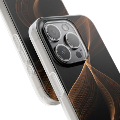 Amber Contour Flow · Lite Phone Case for iPhone ·  Black