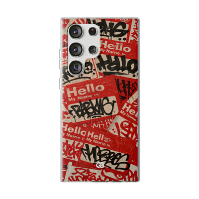Slap Tag Collage · Lite Phone Case for Samsung · Red