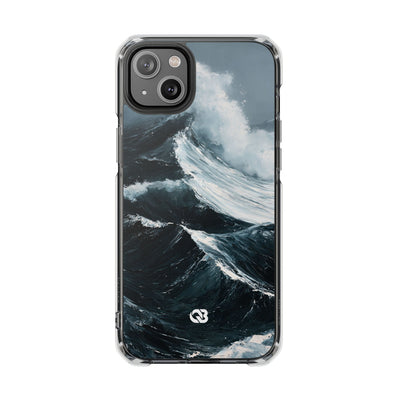 Nordic Swell · Clear Impact Magnetic Phone Case for iPhone · Blue
