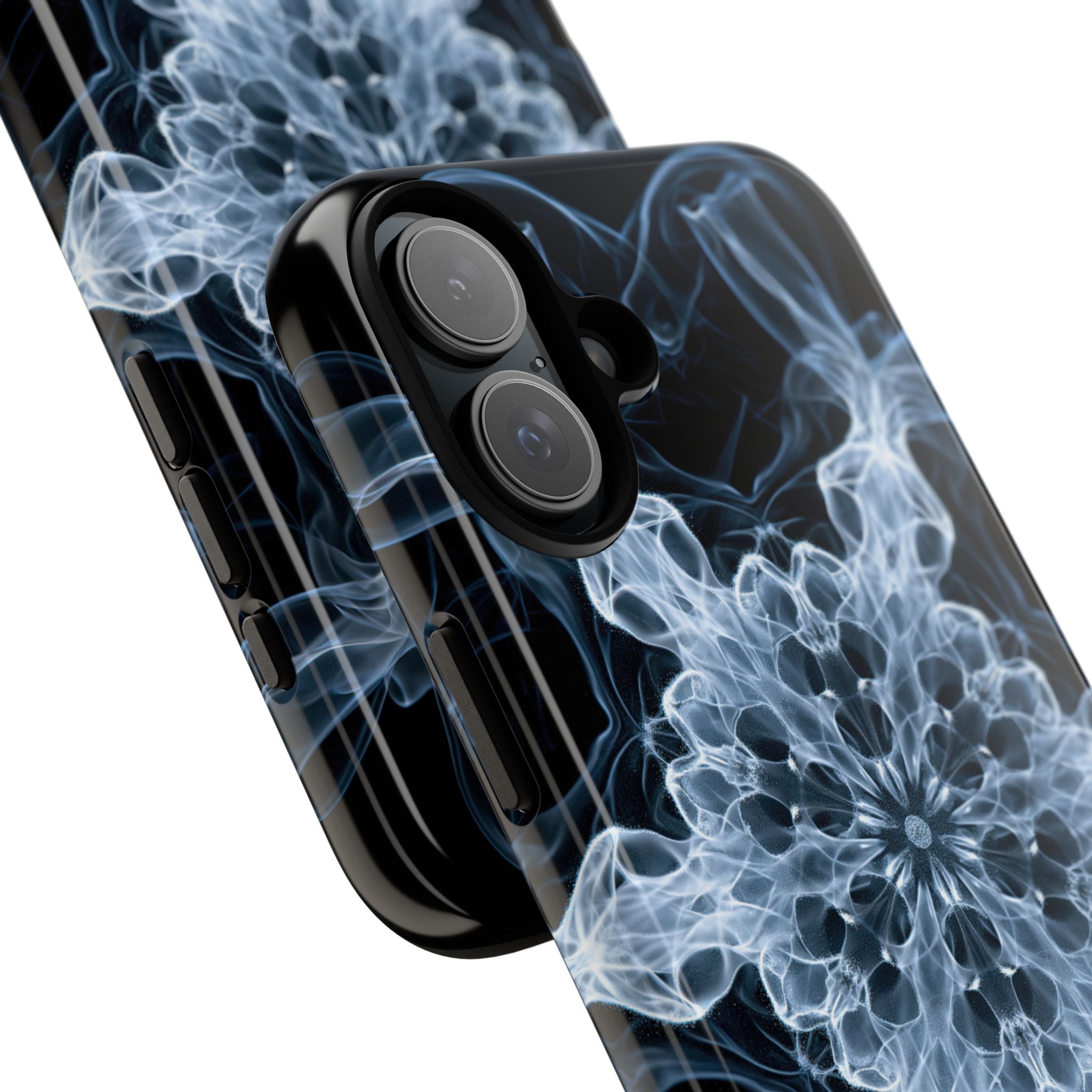 Blue Tough Phone Case for iPhone - Glacial Smoke Crown