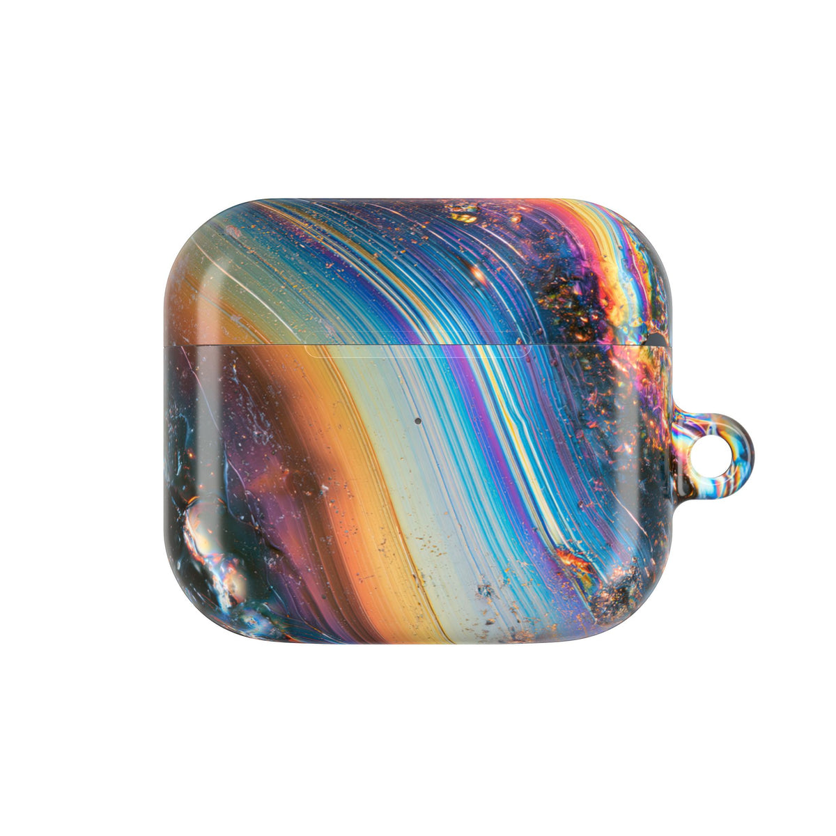 Prismatic Aura Flow · Hard Case for AirPods & AirPods Pro · Blue